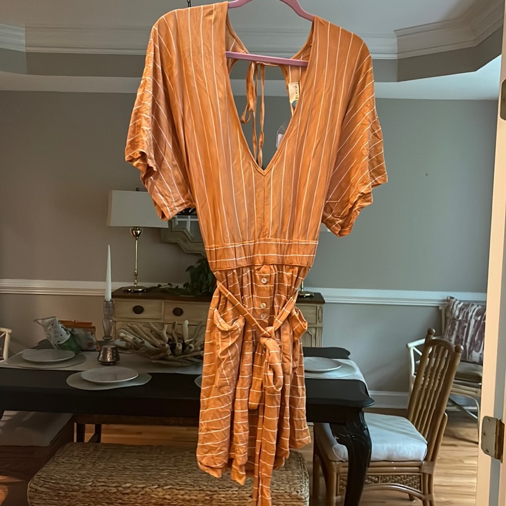 Free People open back mini dress Medium